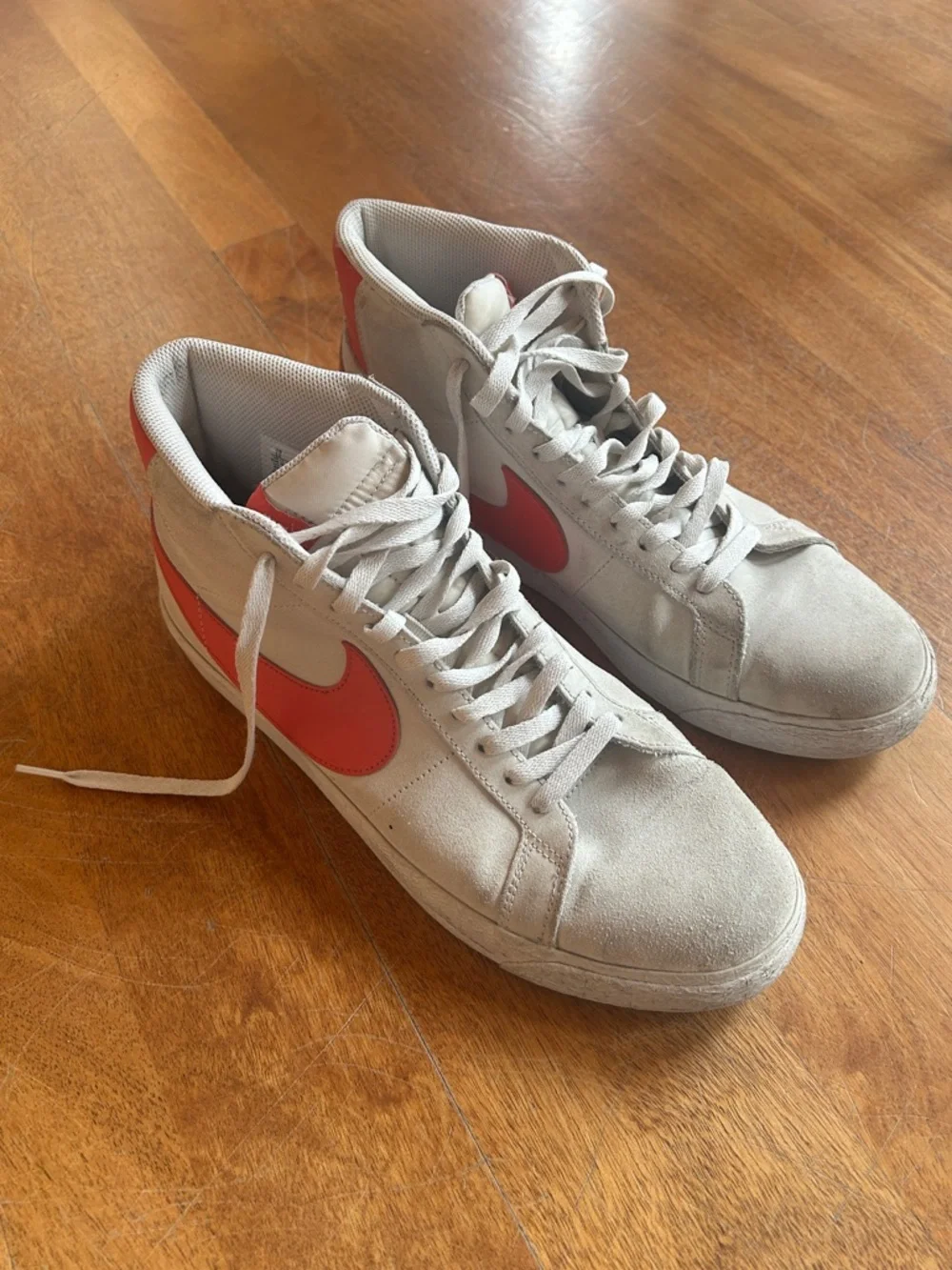 Nike SB Zoom Blazer Mid shoes - White | Orange - Picture 2 of 5